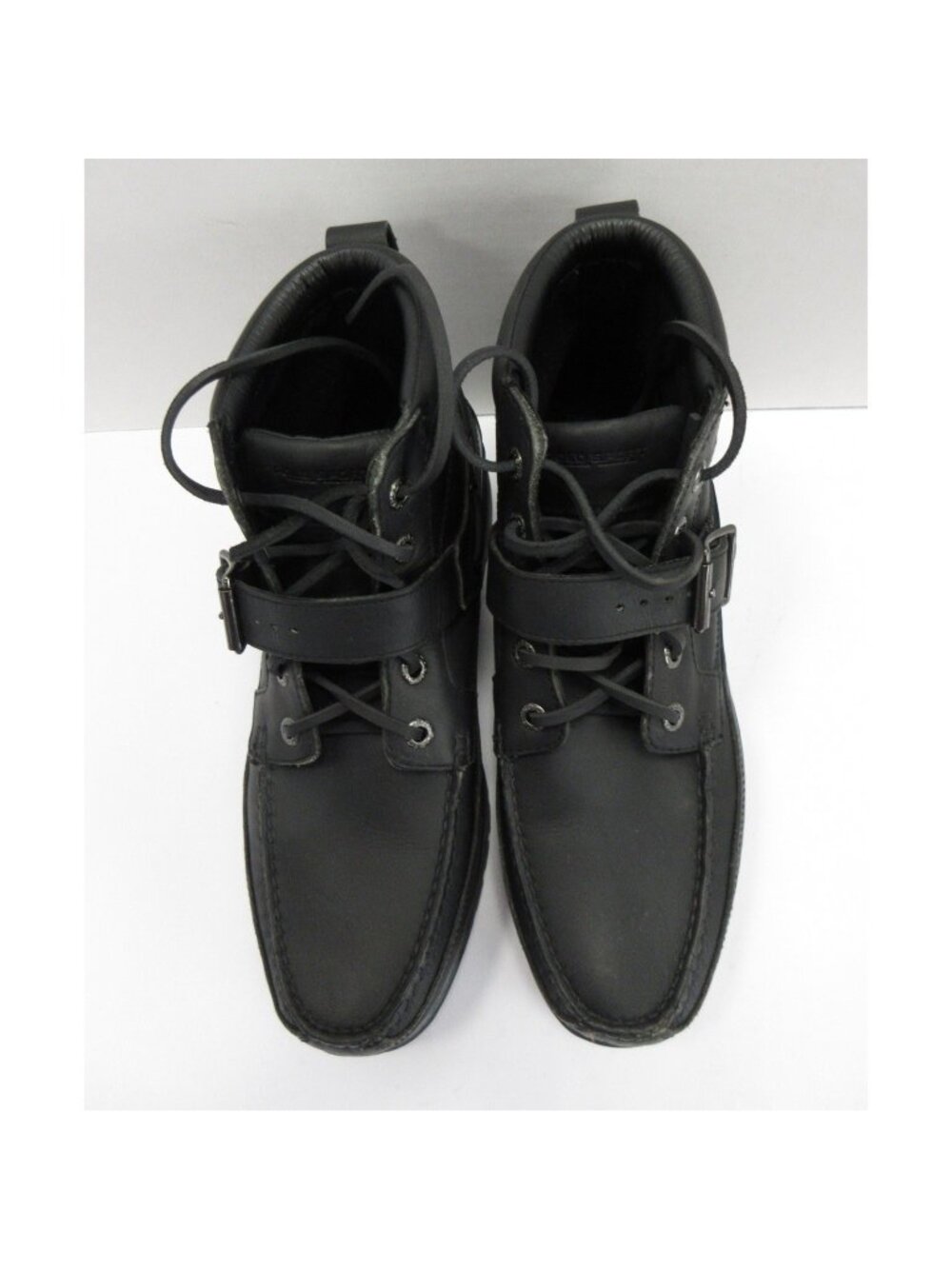 VTG Polo Ralph Lauren Sport Boots 11.5 D Leather Ranger Buckle Moc Toe